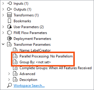 Parallel Processing setting in the Navigator